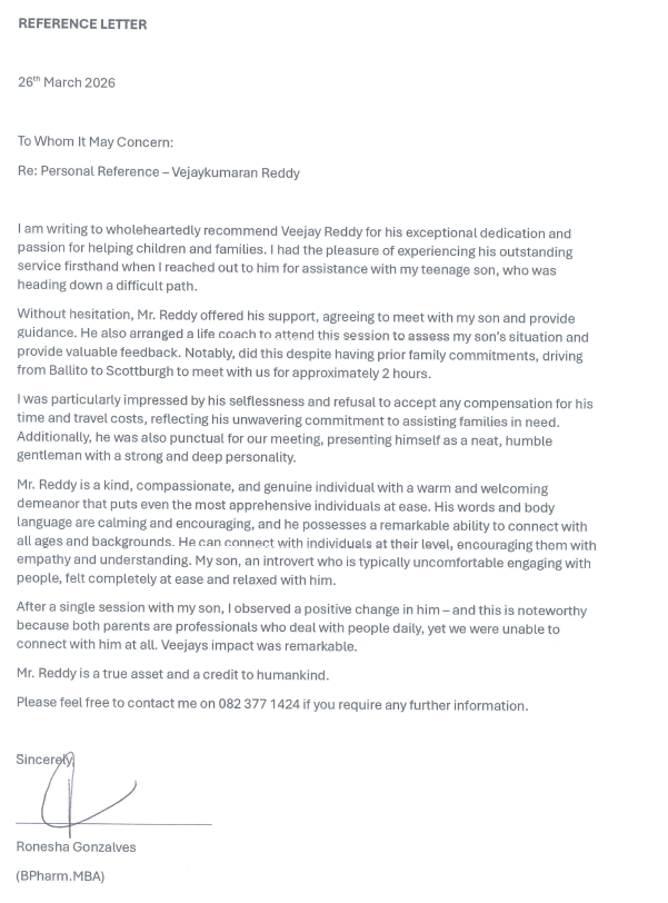 Reference Letter 1